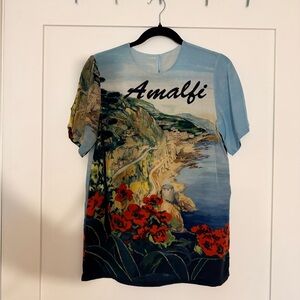 Amalfi Dolce & Gabbana Graphic Light Blue Women’s Shirt